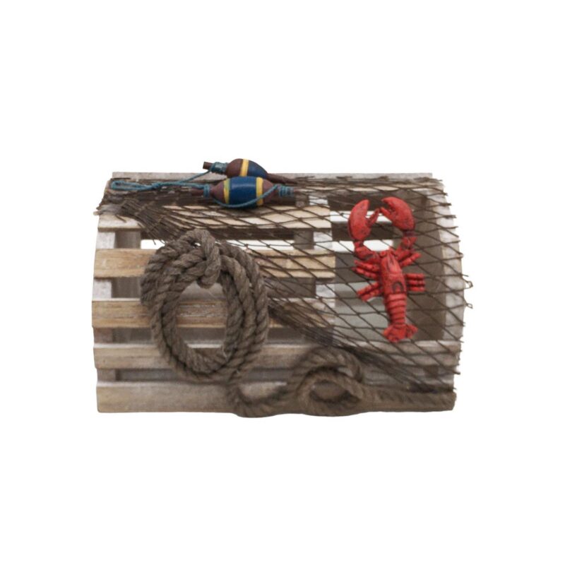 Wooden Lobster Trap Decor - Coastal (Summer) - life-deco...