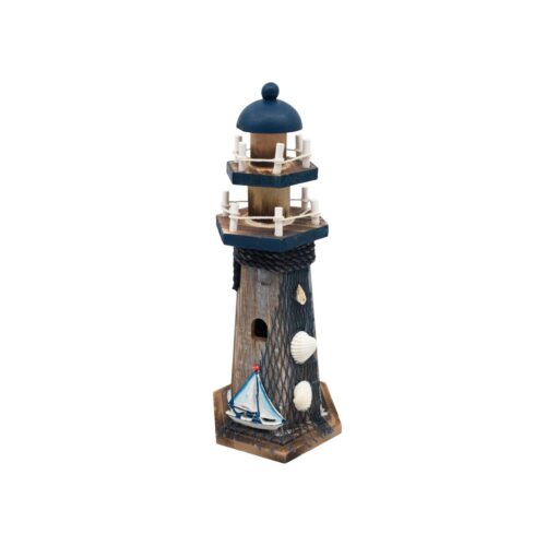 Wooden Lighthouse Decor - Coastal (Summer) - life-deco.com