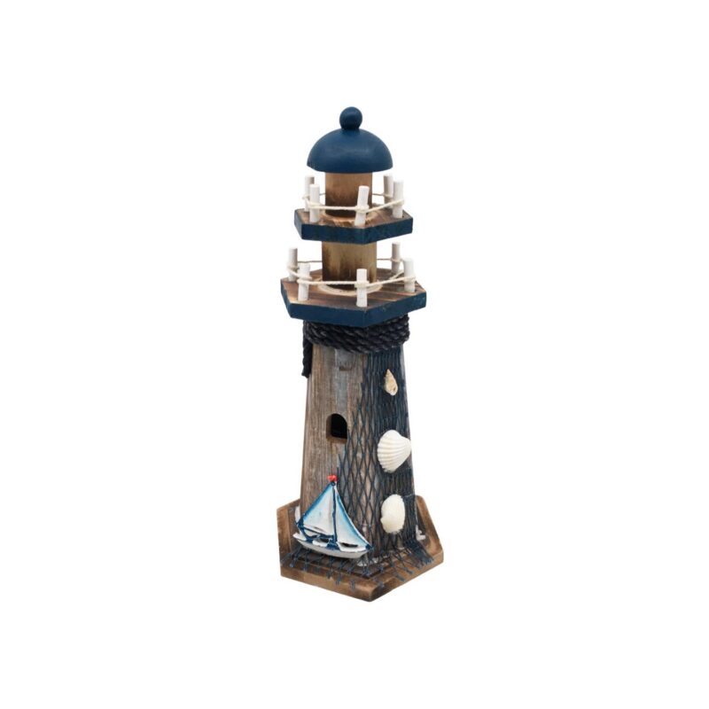 Wooden Lighthouse Decor - Coastal (Summer) - life-deco.com