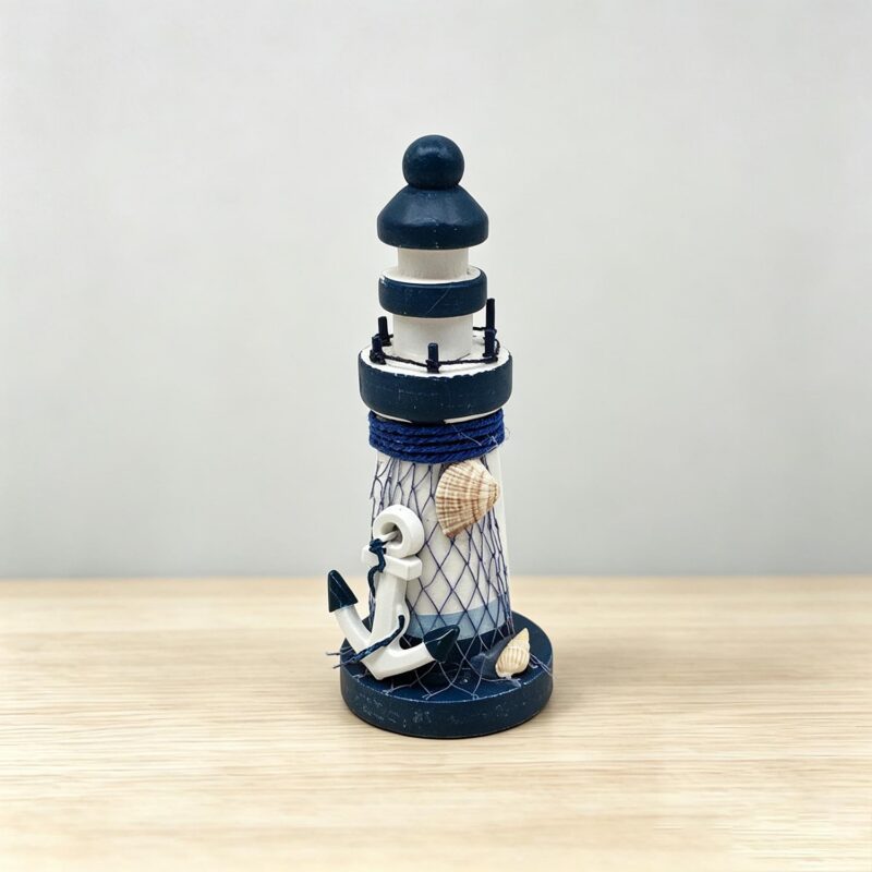 Wooden Lighthouse Decor - Coastal (Summer) - life-deco.com