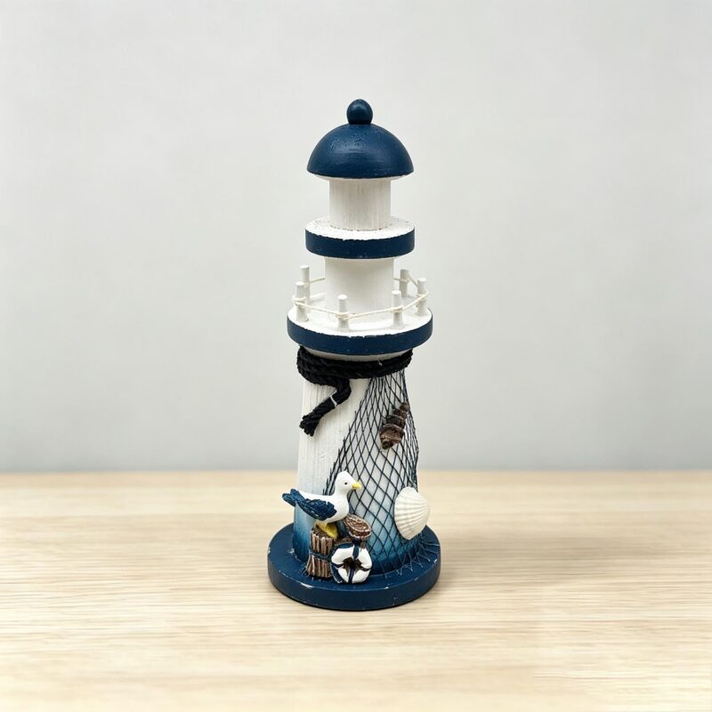 Wooden Lighthouse Decor - Coastal (Summer) - life-deco.com