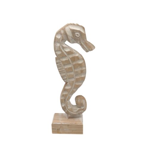 Wooden Carved Seahorse Decor - Coastal (Summer) - life-deco.com