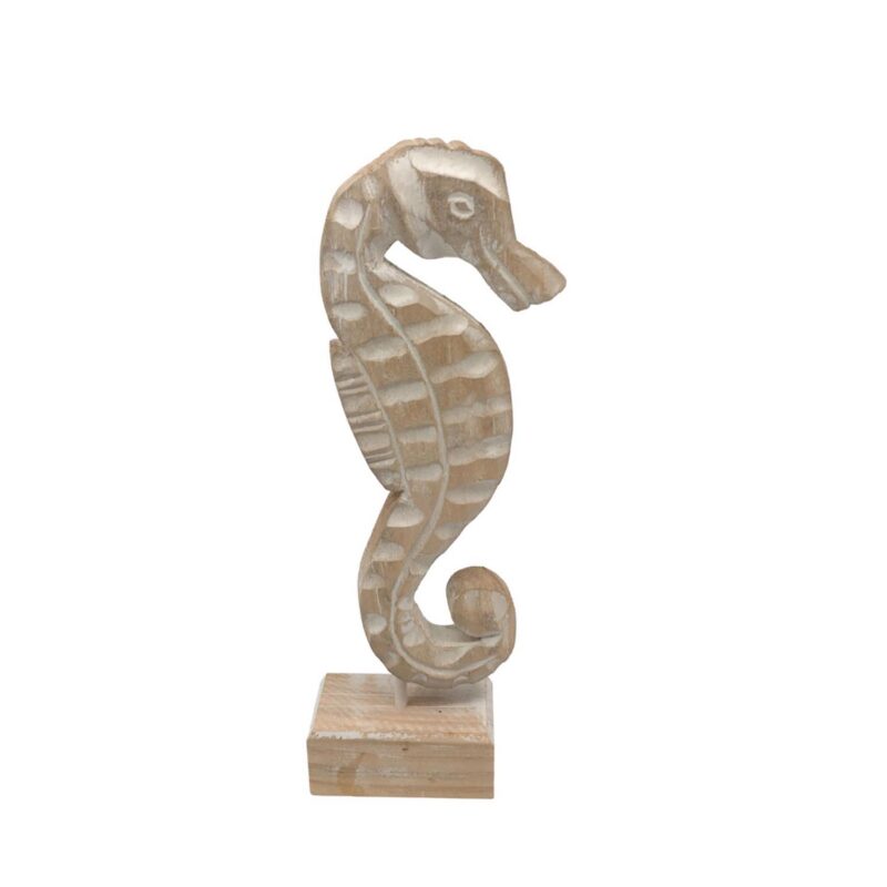 Wooden Carved Seahorse Decor - Coastal (Summer) - life-d...