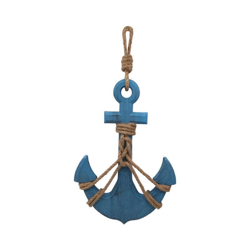 Blue Distressed Anchor Hanging - Coastal (Summer) - life...