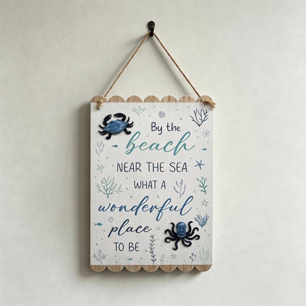 Wooden Wall Sign - Coastal (Summer) - life-deco.com