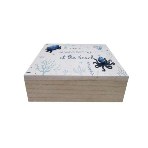 Wooden Storage Box - Coastal (Summer) - life-deco.com