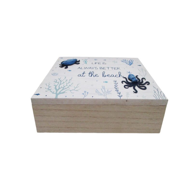 Wooden Storage Box - Coastal (Summer) - life-deco.com