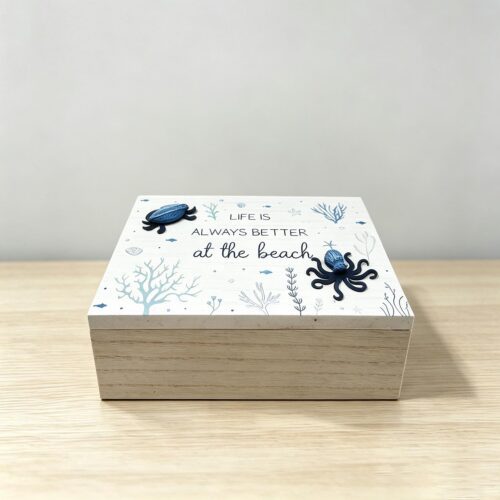 Wooden Storage Box - Coastal (Summer) - life-deco.com