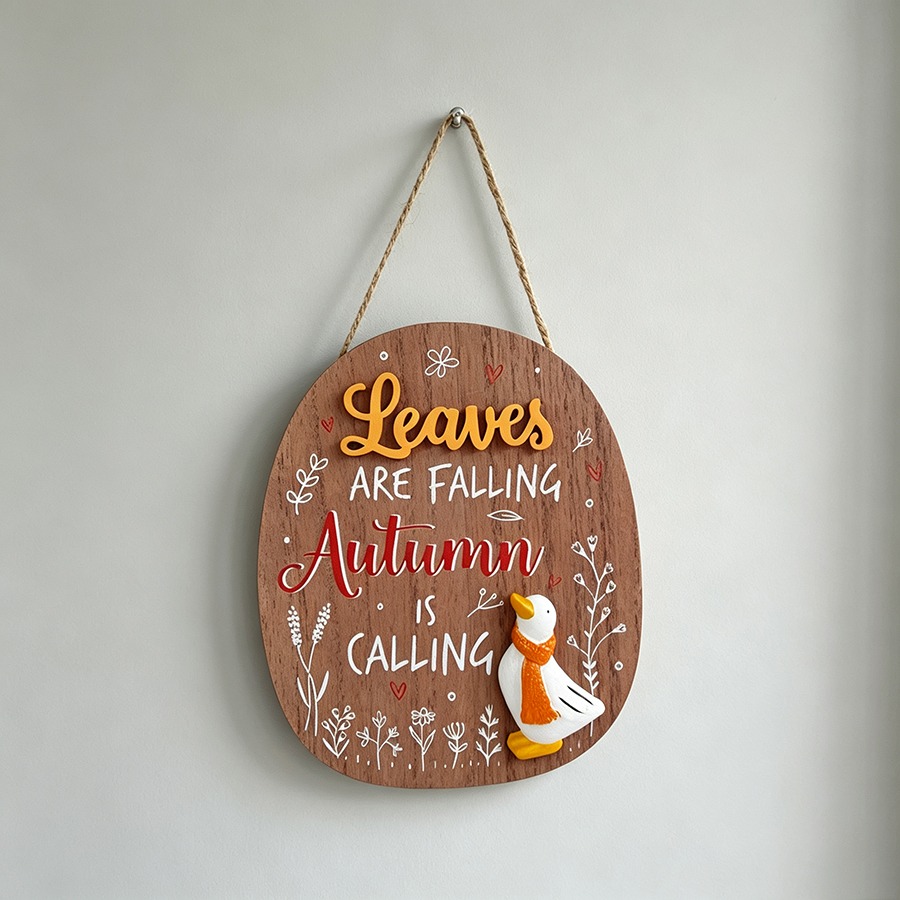 Wooden Hanging Plaque - Autumn - life-deco.com