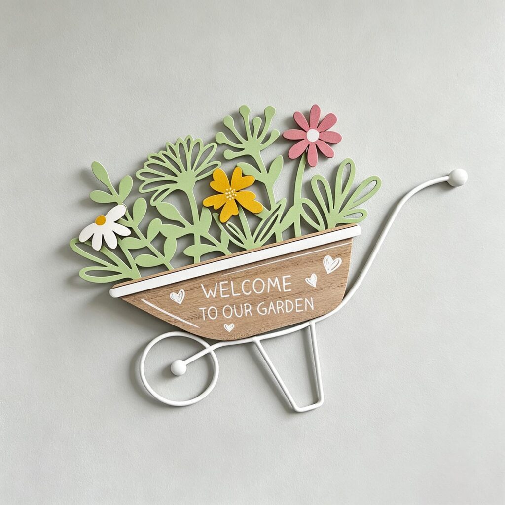 Plaques décoratives suspendues en bois - Décoration de jardin - life-deco.com