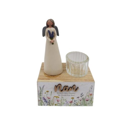 Wooden Tealight Holder - Love & Friendship - life-de...