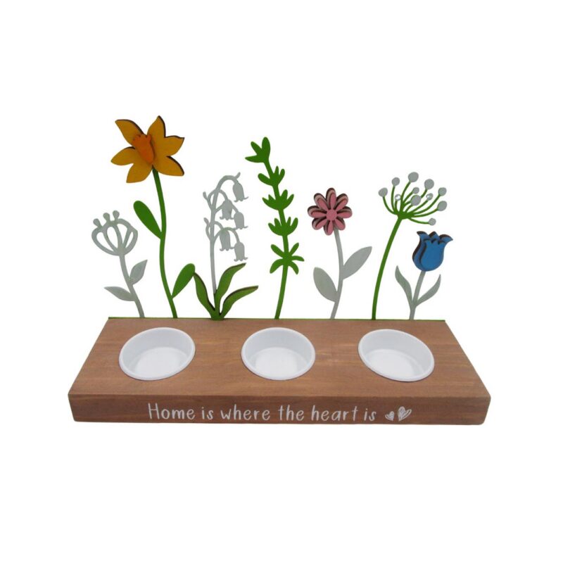 Wooden Tealight Holder - Spring - life-deco.com