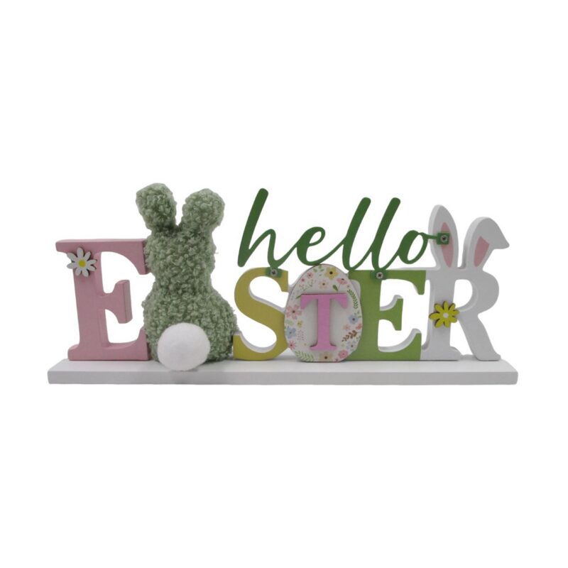 Wooden Bunny Table Ornament - Easter - life-deco.com