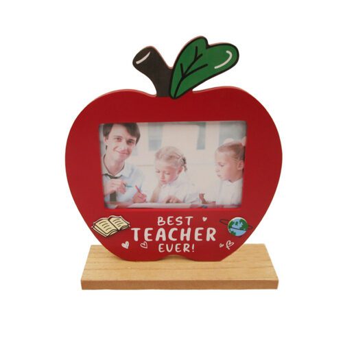 Teacher‑Theme Wooden Photo Frame - Teacher's Day - life-deco.com
