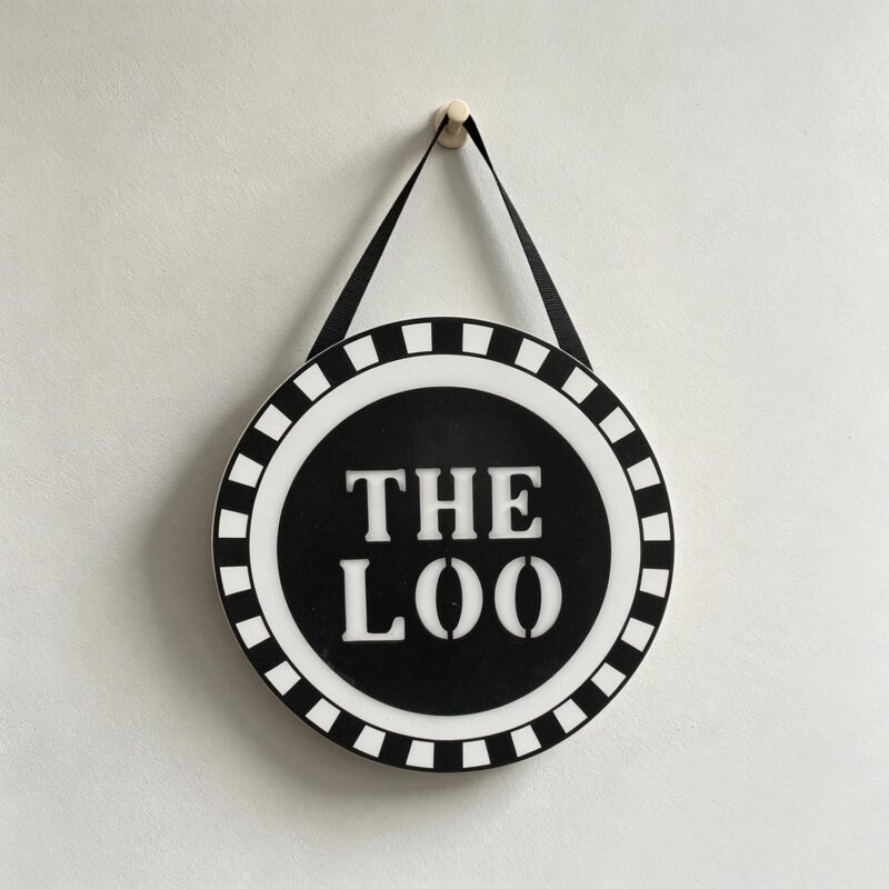 Hängeschild aus Holz – Badezimmer – life-deco.com