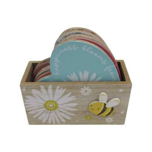 Wooden Coaster Set - Garden Décor - life-deco.com