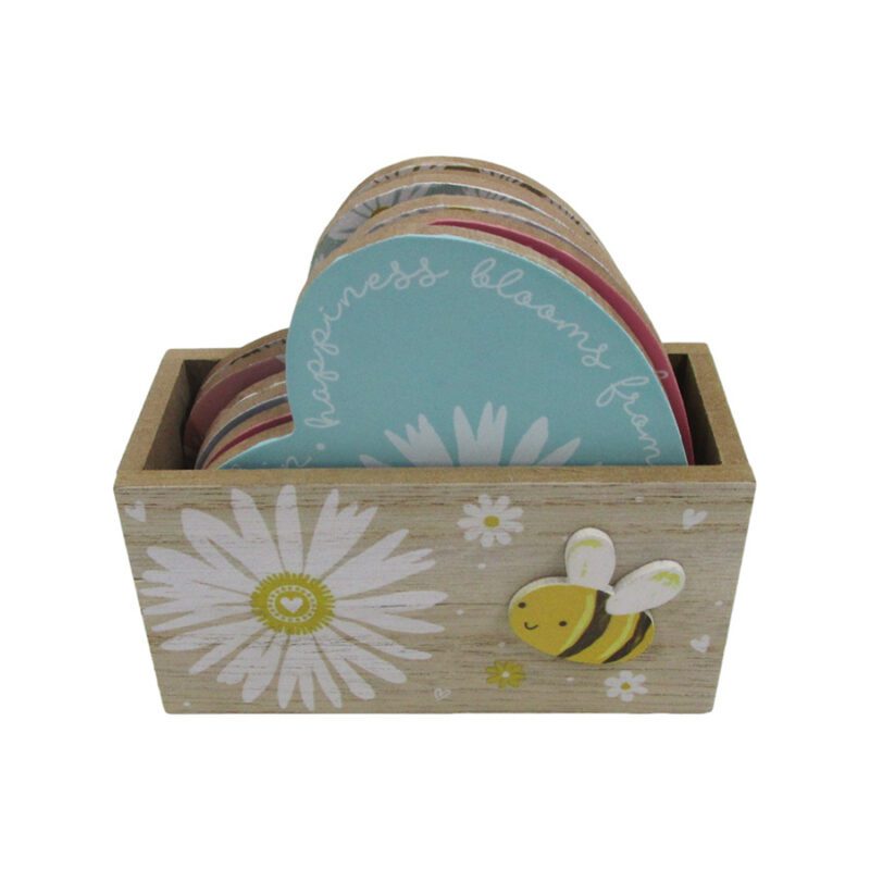 Wooden Coaster Set - Garden Décor - life-deco.com