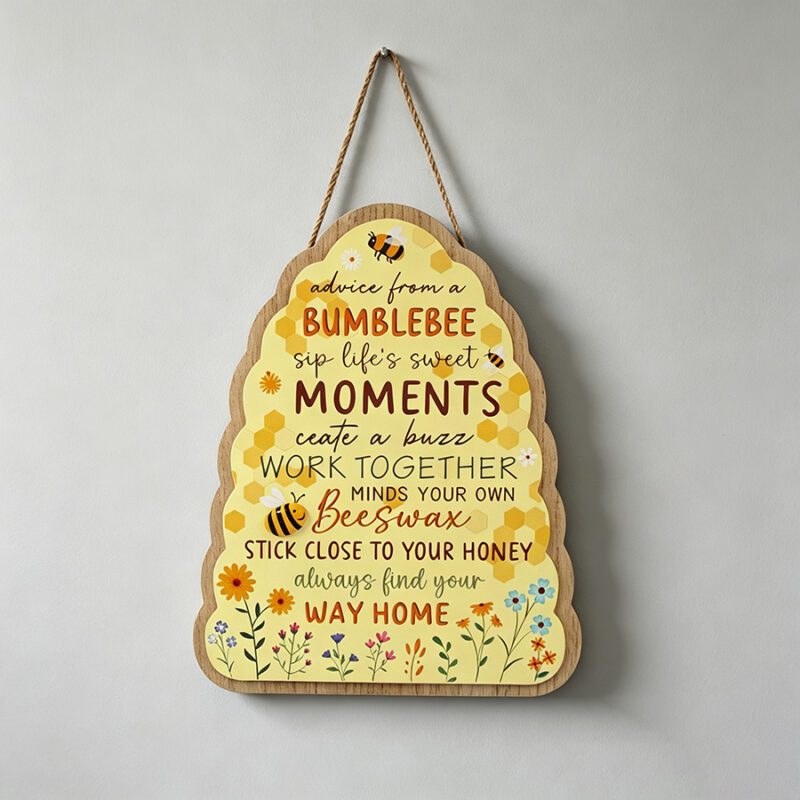 Wooden Hanging Plaque - Garden Décor - life-deco.com