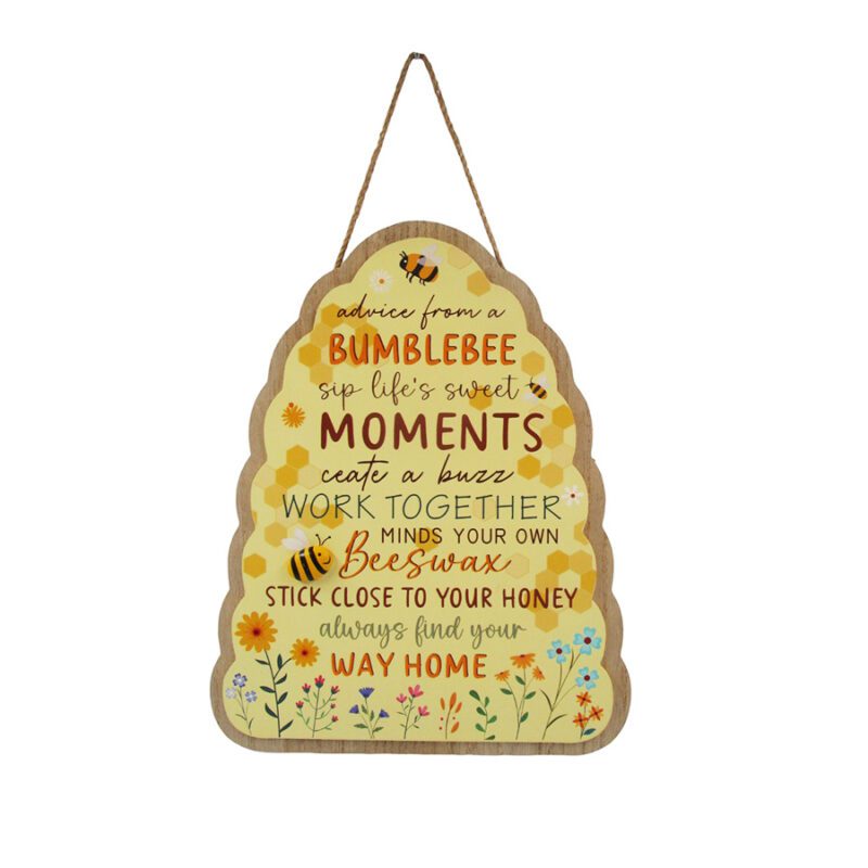 Wooden Hanging Plaque - Garden Décor - life-deco.com