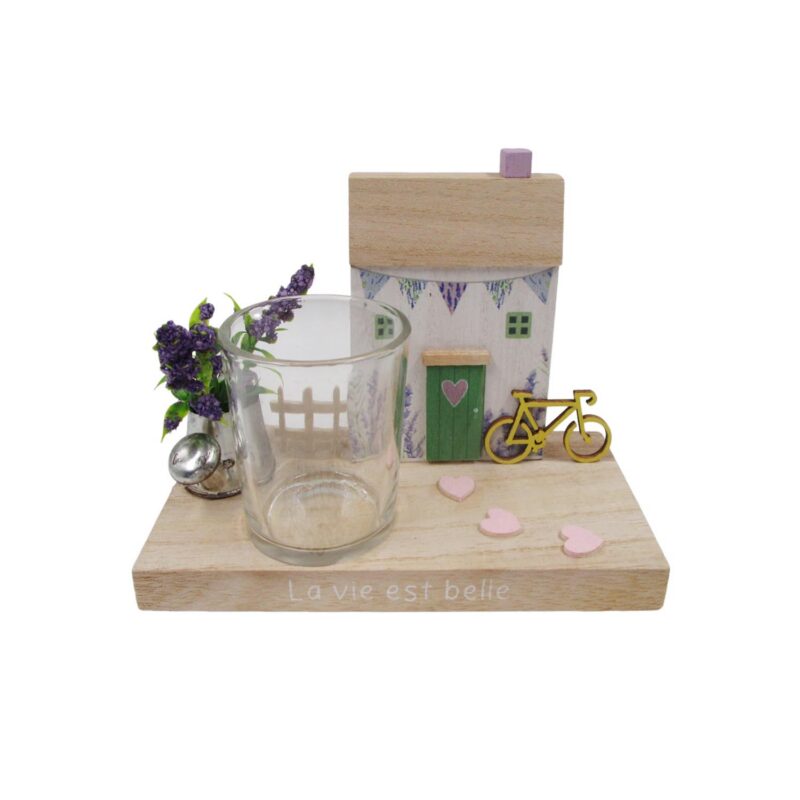 Wooden Tealight Holder - Spring - life-deco.com
