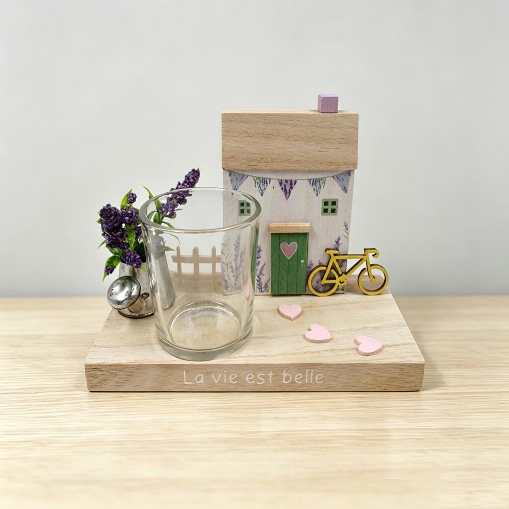 Wooden Tealight Holder - Spring - life-deco.com