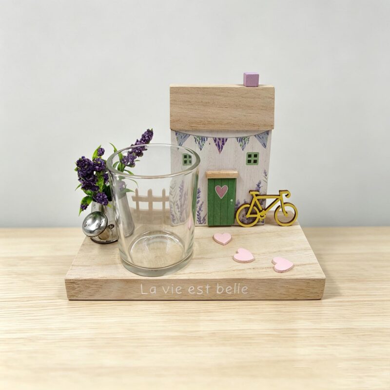 Wooden Tealight Holder - Spring - life-deco.com