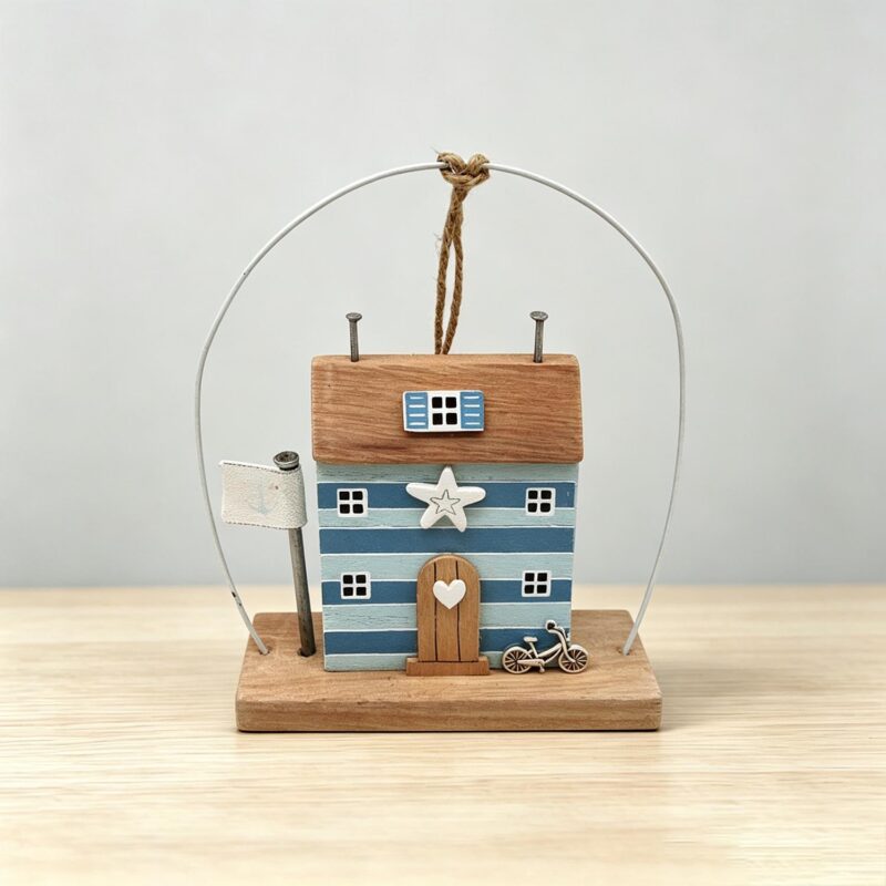 Wood & Metal Mini House Decor - Coastal (Summer) - life-deco.com