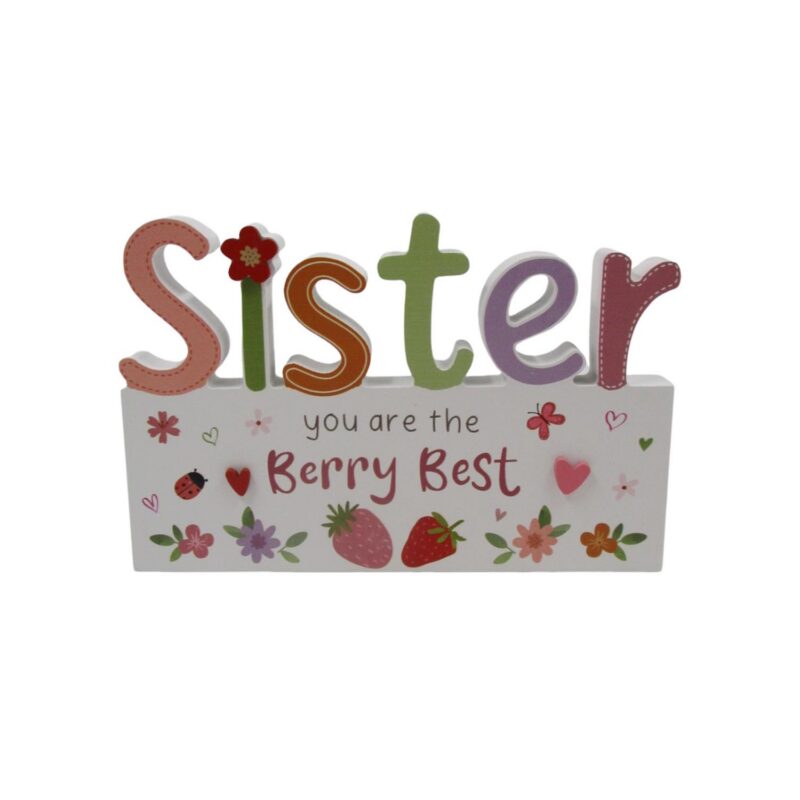 Wooden Table Ornament - Love & Friendship - life-deco.com