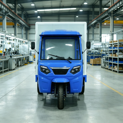 Closed Van Electric Cargo Tricycle - Closed Van Electric Cargo Tricycle3 - bochenelectricbike.com