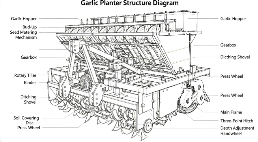 Garlic Planter Machine - Farm Machinery - bochenagrimachinery.com