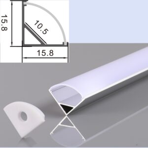1616 Corner LED profile for LED Strip - LED Profiles - ruifarled.com