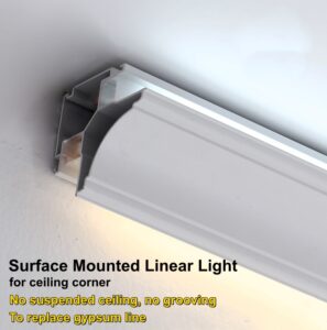 YXC08 LED Profile of Linear Light for Ceiling Corner - LED Profiles - ruifarled.com