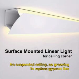 97*56 LED Profile of Linear Light for Ceiling Corner - LED Profiles - ruifarled.com