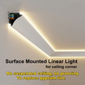 7069 LED Profile of Linear Light for Ceiling Corner - LED Profiles - ruifarled.com