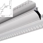 Ceiling Corner01 LED Profile of Linear Light for Tape Light - LED Profiles - ruifarled.com