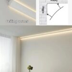 97*56 LED Profile of Linear Light for Ceiling Corner - LED Profiles - ruifarled.com