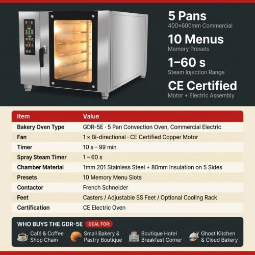 5 trays tabletop true commercial electric convection ovens for sale - Convection Oven - rmachinery.com