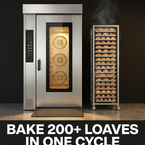 15 Tray trolley big size large industrial convection oven for bread - Convection Oven - rmachinery.com