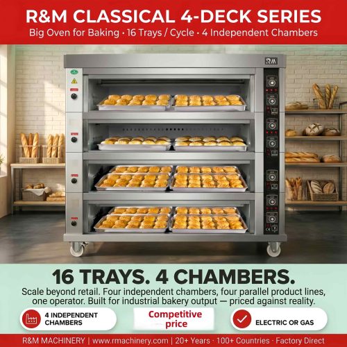 4 deck bakery bread baking oven - Deck Oven - rmachinery.com