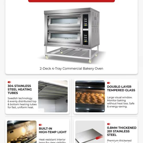 Best double deck / 3 deck oven for baking cakes - Deck Oven - rmachinery.com