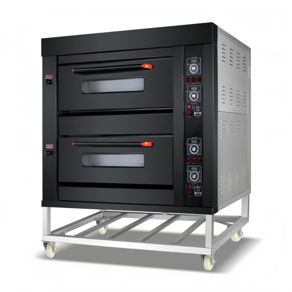 All Black Type Commercial Big gas deck ovenfor baking bread - Deck Oven - rmachinery.com