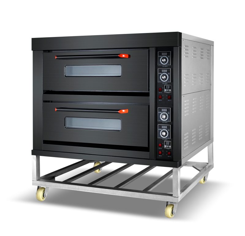 Stainless steel deck oven New black commercial electric ovenfor bakery - Deck Oven - rmachinery.com