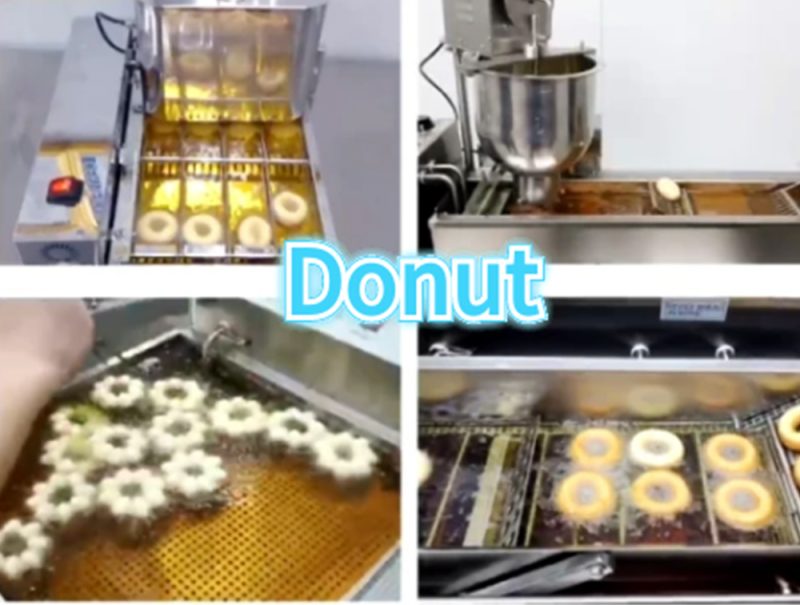 Commercial donut making machine range — automatic single row, double row, four row and mini donut machines by R&M Machinery
