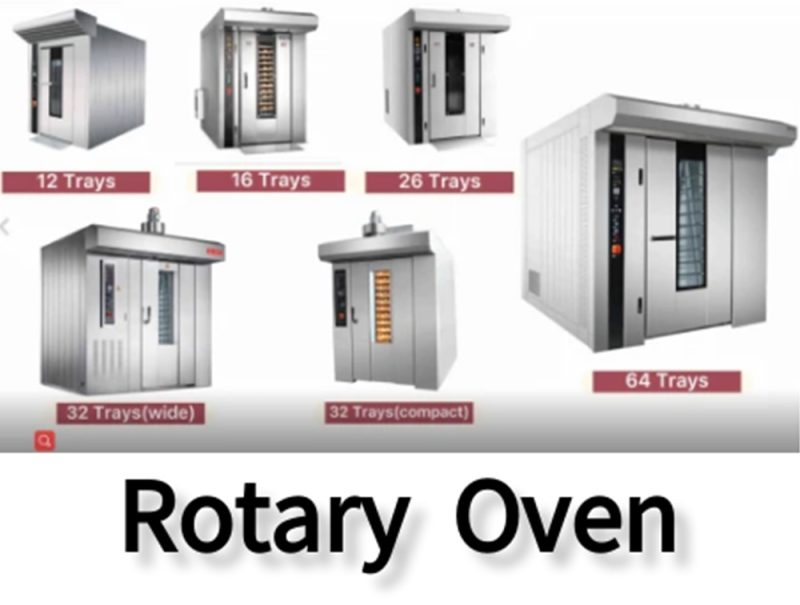 R&M commercial rotary oven — rotary rack oven for bakery bread production, diesel and gas configurations available