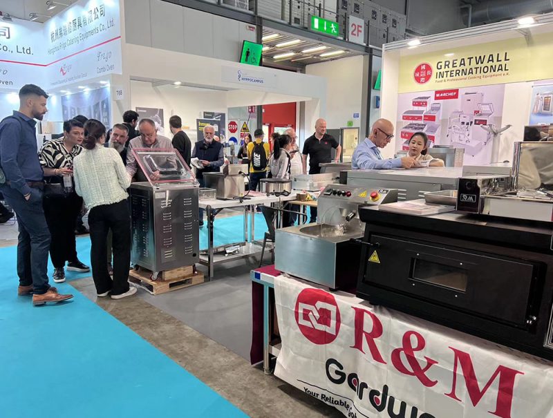 R&M Machinery Host Milano 2023 bakery equipment exhibition — commercial bakery machinery display at Fiera Milano Italy