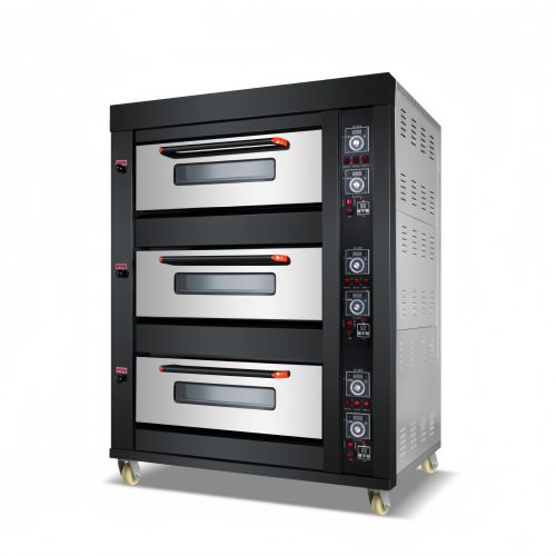 YCQ1 Black Bakery Bread Baking Cake Deck gas oven for sale price</trp-post-con...