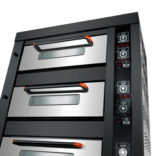 YCQ1 Black Bakery Bread Baking Cake Deck gas oven for sale price</trp-post-con...