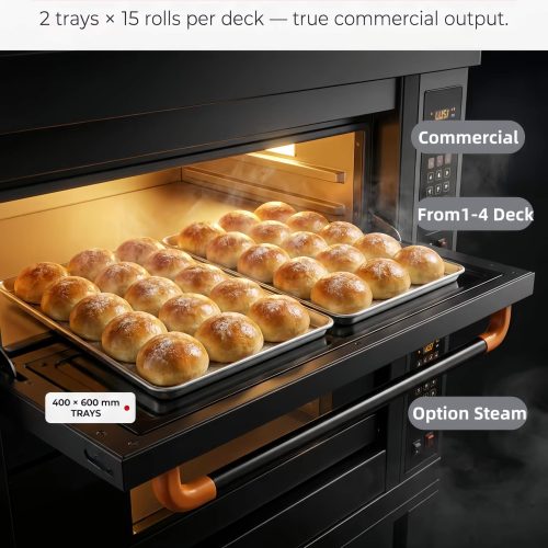 YCQ1 Black Bakery Bread Baking Cake Deck gas oven for sale price</trp-post-con...