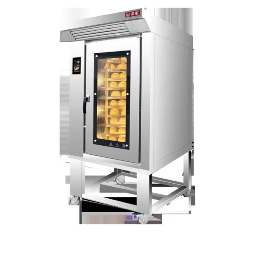 R&M 10 tray gas rotary oven — hot air rotating oven for cafés and growing bakeries