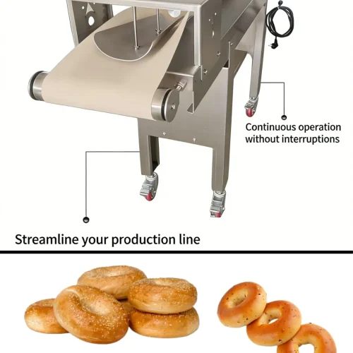 R&M bagel machine high-efficiency production 1500-2000 pcs per hour stainless steel construction